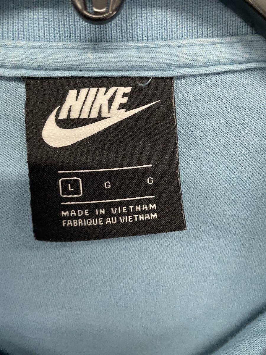 Nike Men's Light Blue Short Sleeve Cotton Polo Shirt Embroidered Logo Size L