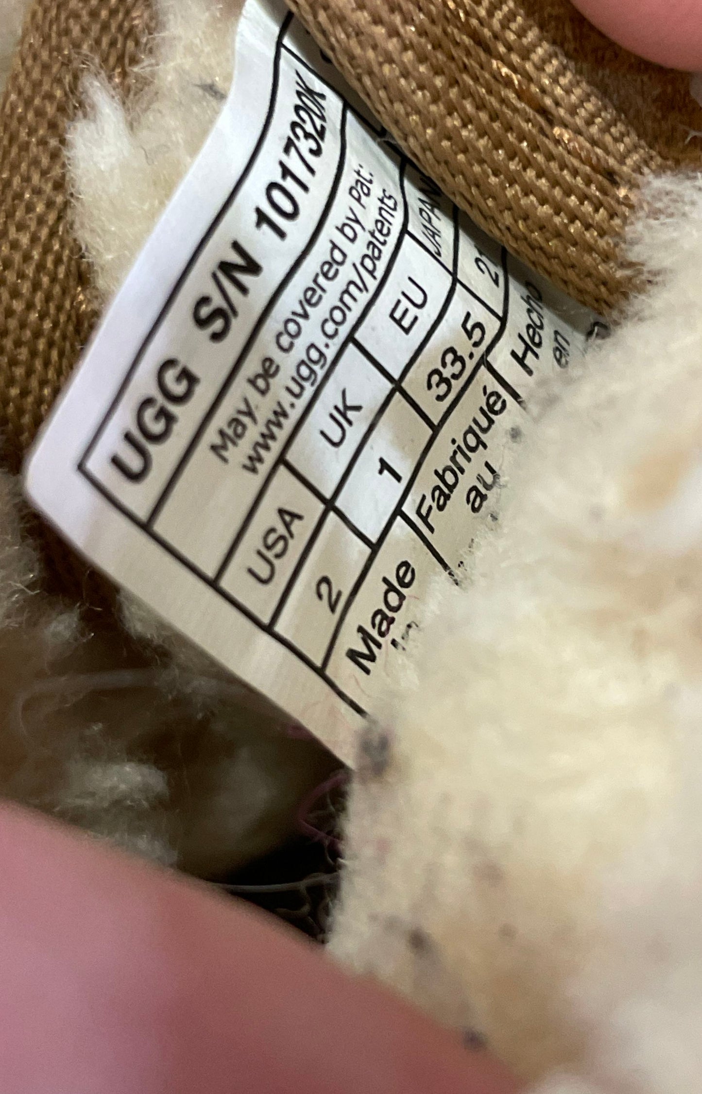 UGG Neumel II Kids Chestnut Brown Suede Sheepskin Chukka Boots Size 2