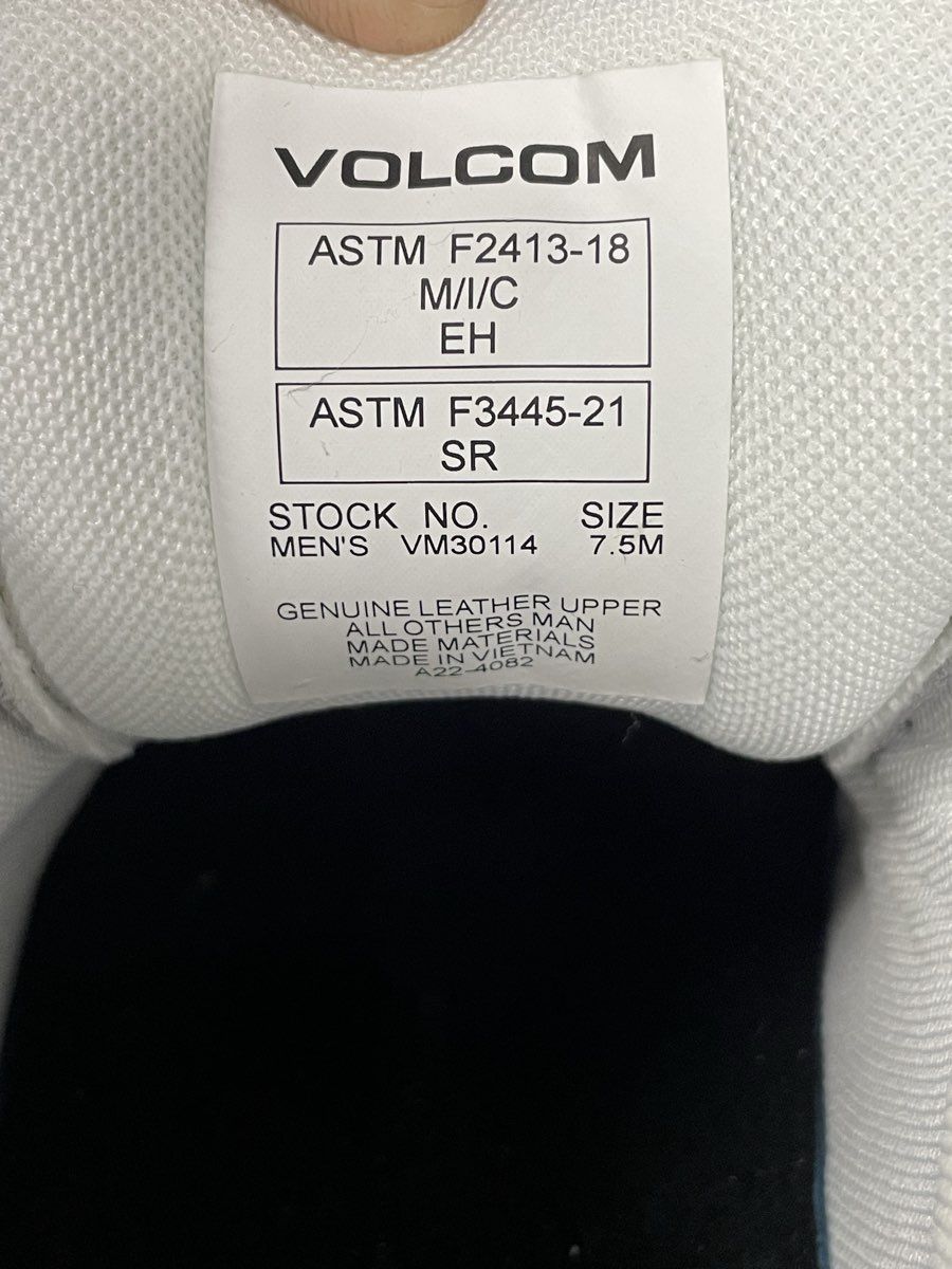 Volcom Workwear Sub-Zero Gray Steel Toe Safety Skate Shoes Size 7.5
