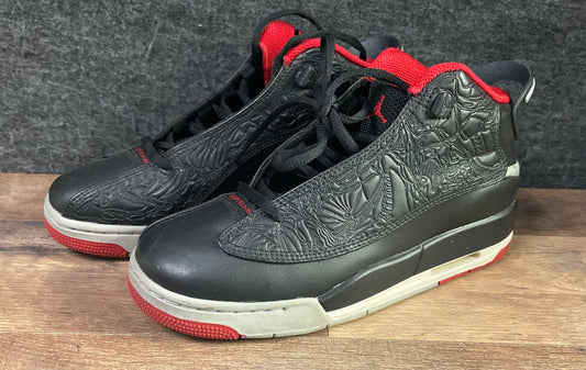 Nike Air Jordan Dub Zero Black Gym Red White Youth GS Sneakers Size 4.5Y