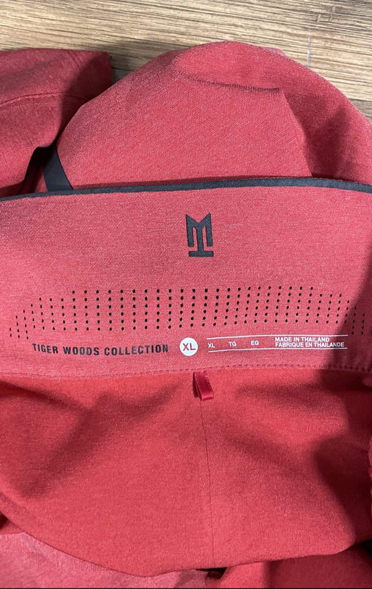 Nike Tiger Woods Collection Men's Red Dri-FIT Golf Polo Shirt Sz XL