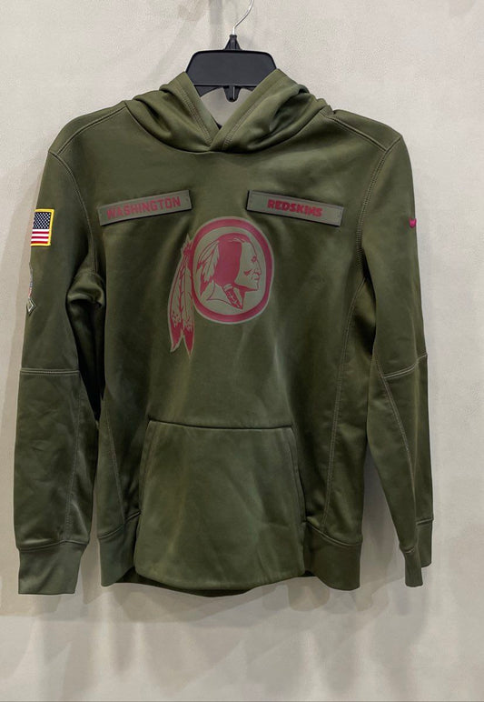 Nike Kids Washington Redskins Salute to Service Pullover Hoodie Green Sz L