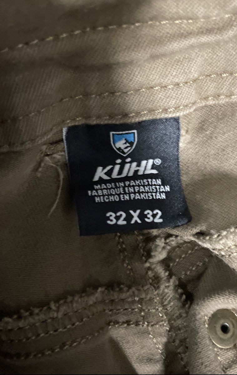 Kuhl Men's Brown Khaki Articulated Knee Canvas Outdoor Pants Sz 32x32