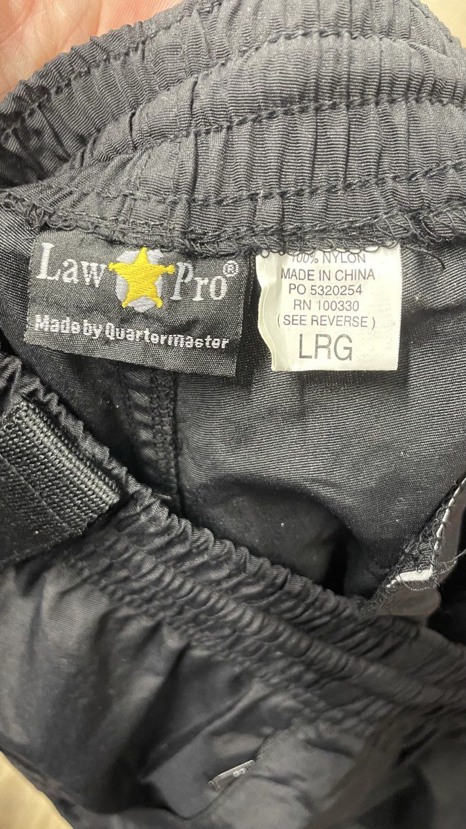 LawPro By Quartermaster Men's Black Zip Off Bike Patrol Pants Tactical NWT Sz L