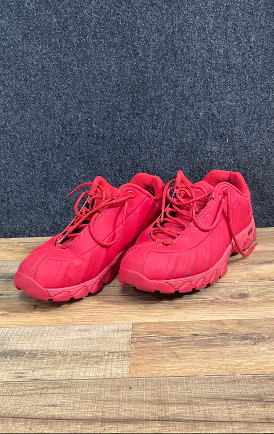 K-Swiss ST329 CMF Triple Red Leather Training Sneakers Men's Size 10.5 XW
