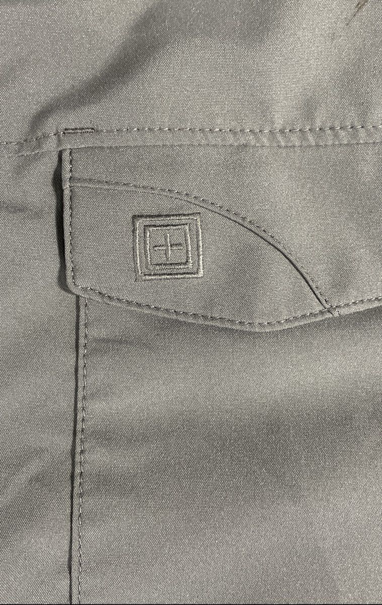 5.11 Tactical Men's Gray Short Sleeve Collared Snap Front Tactical Shirt Sz S