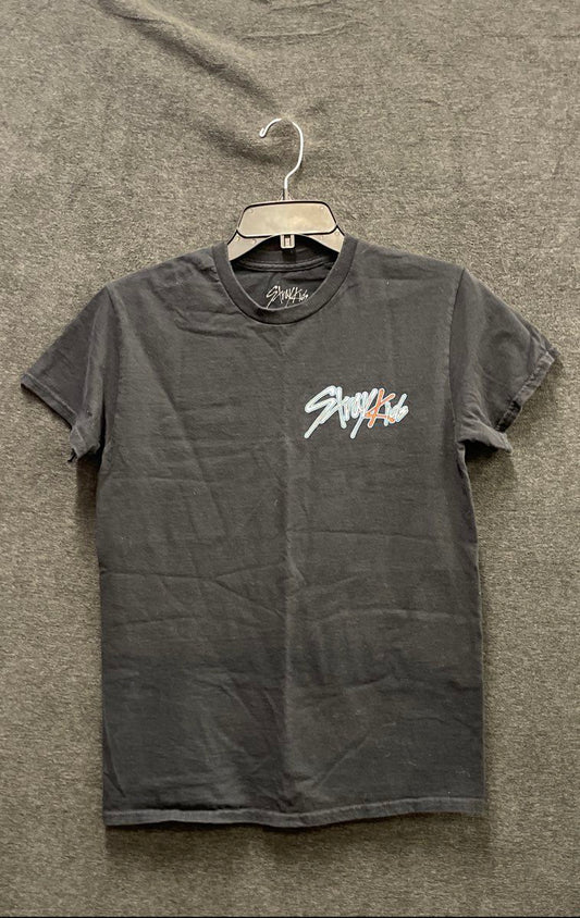Stray Kids Lollapalooza Music Festival Tour T-Shirt Merch Traffic Black Sz S