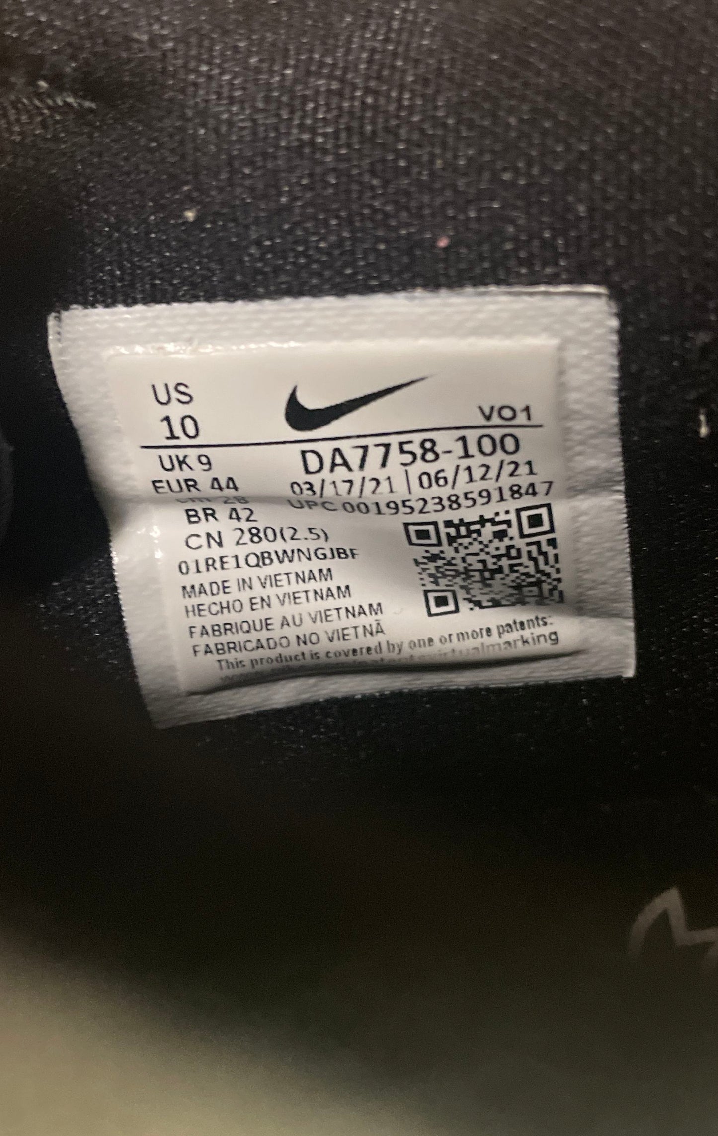 Nike PG 5 White Black Basketball Shoes Size 10