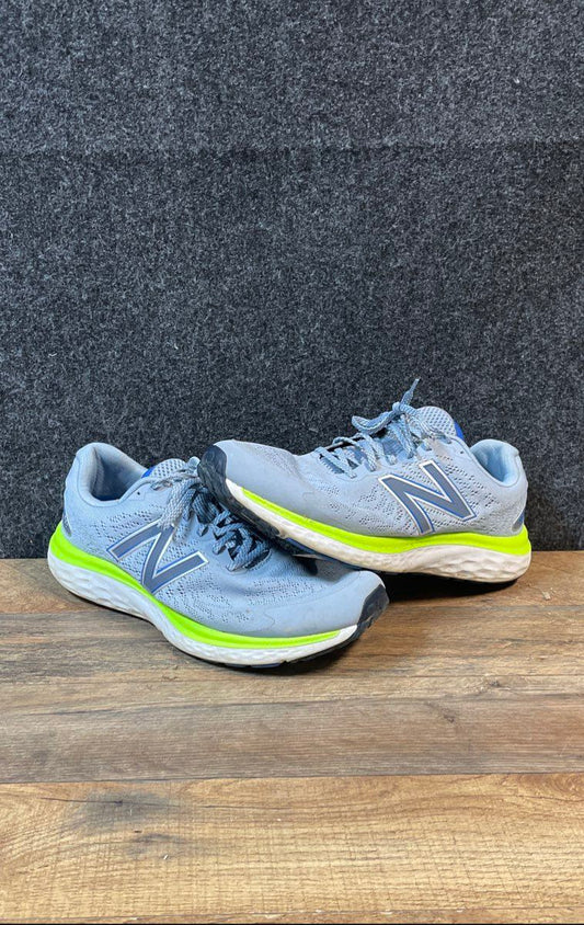 New Balance Fresh Foam 680 v7 Blue Lime Men's Running Shoes Size 10.5