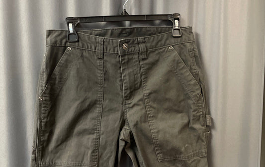Duluth Trading Co. Women's Curvsetter Utility Carpenter Workwear Pants Gray Sz 4