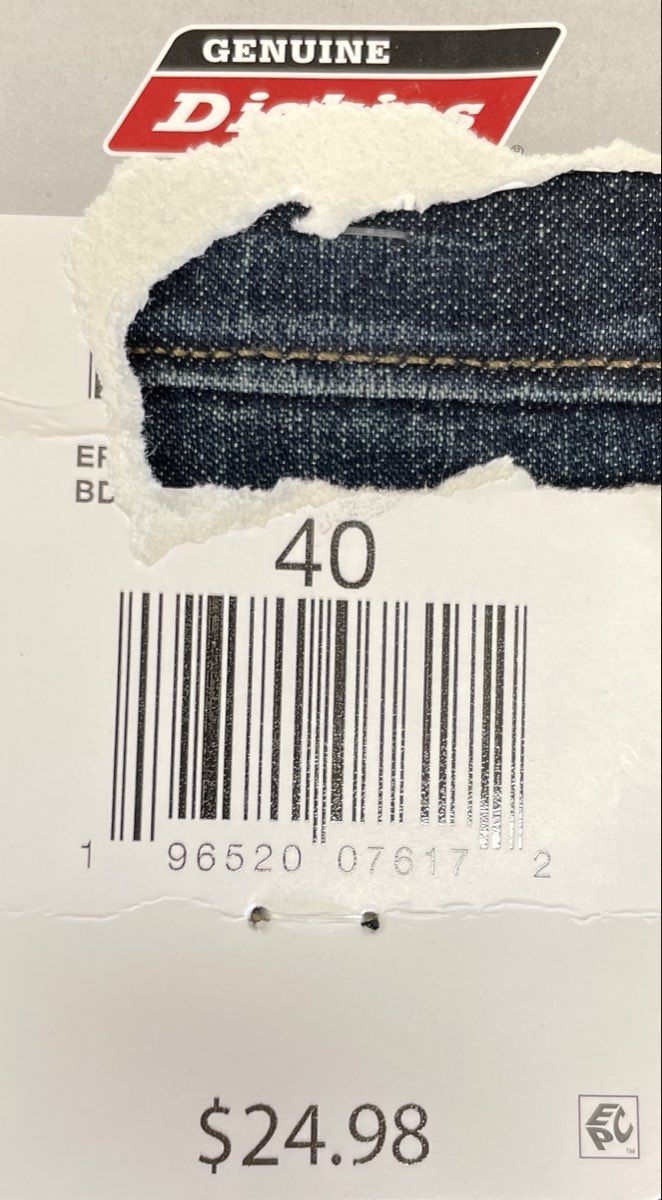 Dickies Men's Denim Flex Waist Short Regular Fit 13" Inseam Blue Sz 40 NWT