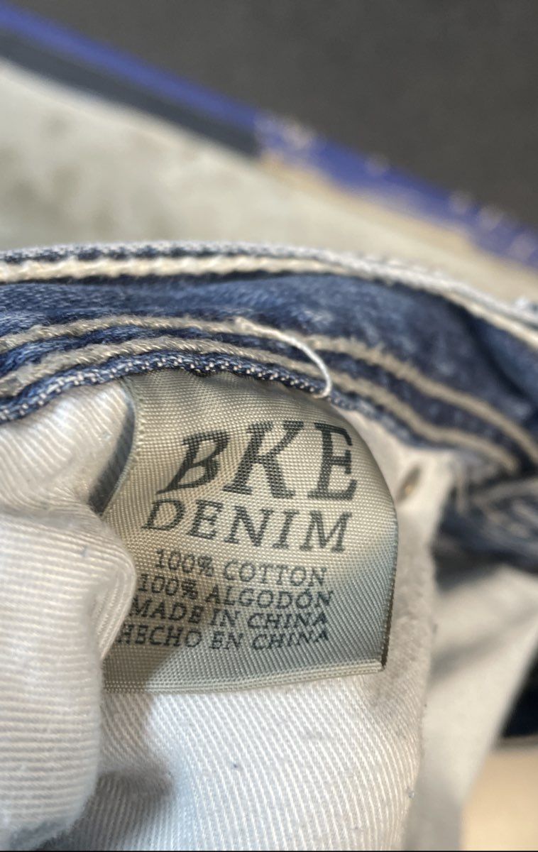 BKE Men's Seth Light Wash Straight Leg Cotton Denim Jeans Size 36L