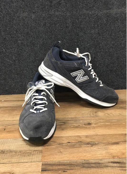 New Balance 623 Suede Cross Training Sneakers Grey Navy Men's Size 13