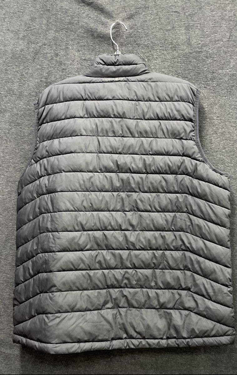Columbia Men's Powder Lite Vest Black Omni-Heat White Claw Logo Puffer Sz XL