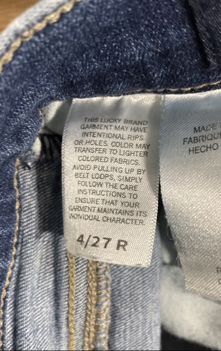 Lucky Brand Women's Blue Medium Wash Raw Hem Skinny Jeans Sz 4/27 Regular