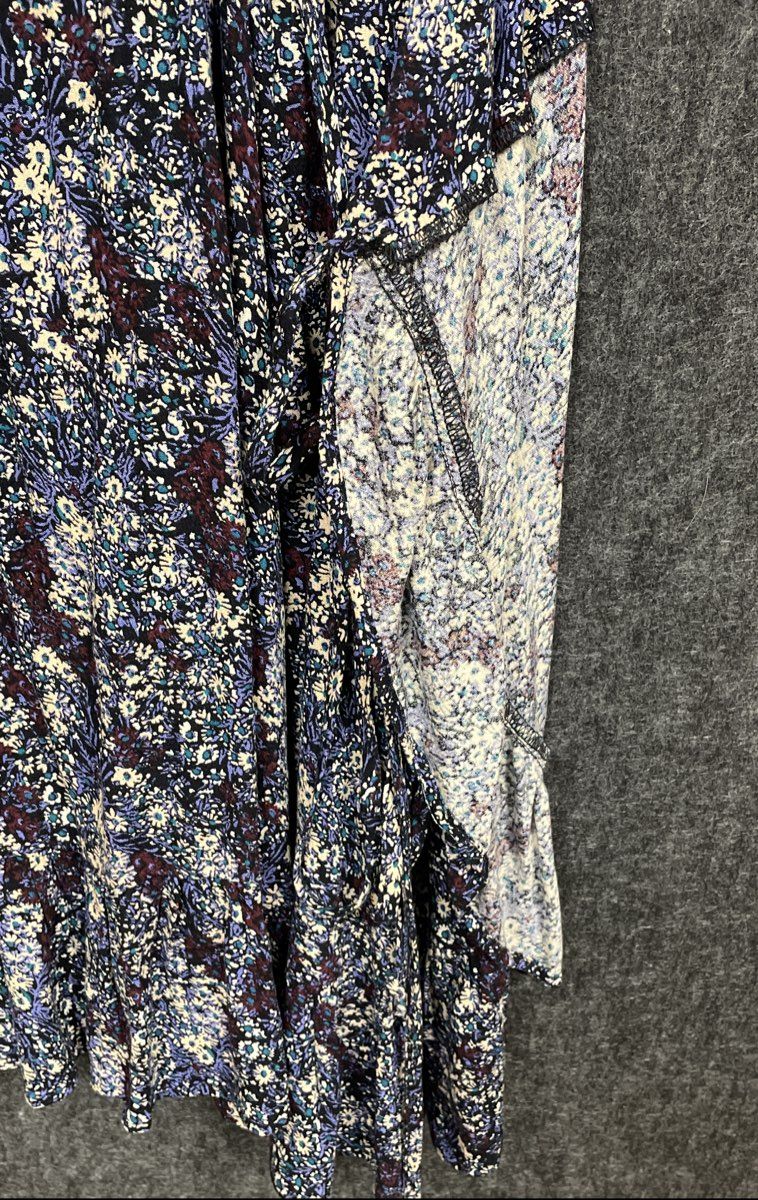 Free People Women's NWT Midnight Dance Floral Wrap Cami Top Black Size S