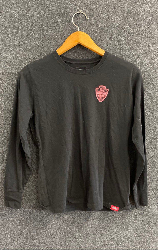 The North Face Women's Bottle Source T-Shirt Black National Parks Graphic Sz M