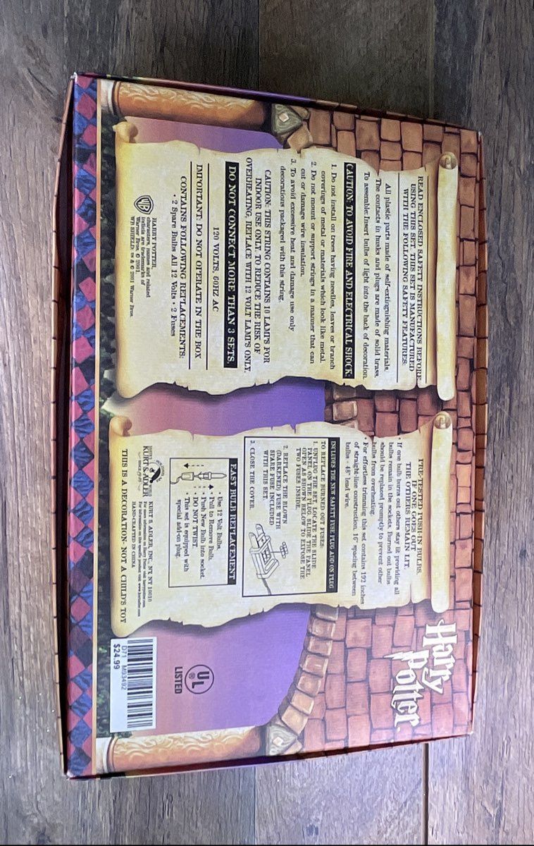 IOB Set Of 2 Harry Potter 10 Piece Light Sets