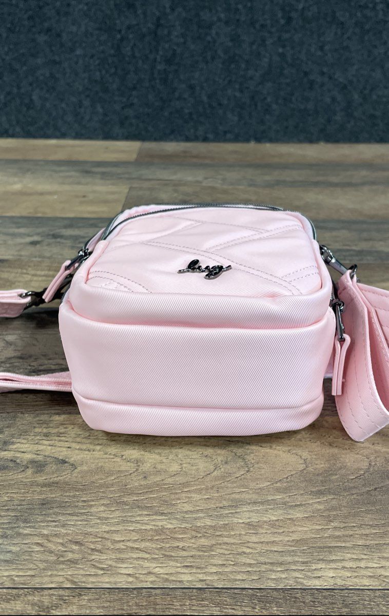 Lug Pink Quilted Skeeter Crossbody Bag Belt Bag Travel Pouch