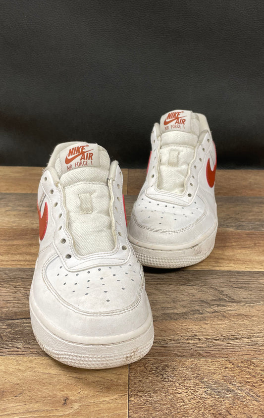 Nike Air Force 1 '07 Low Picante Red White Sneakers Womens Size 6