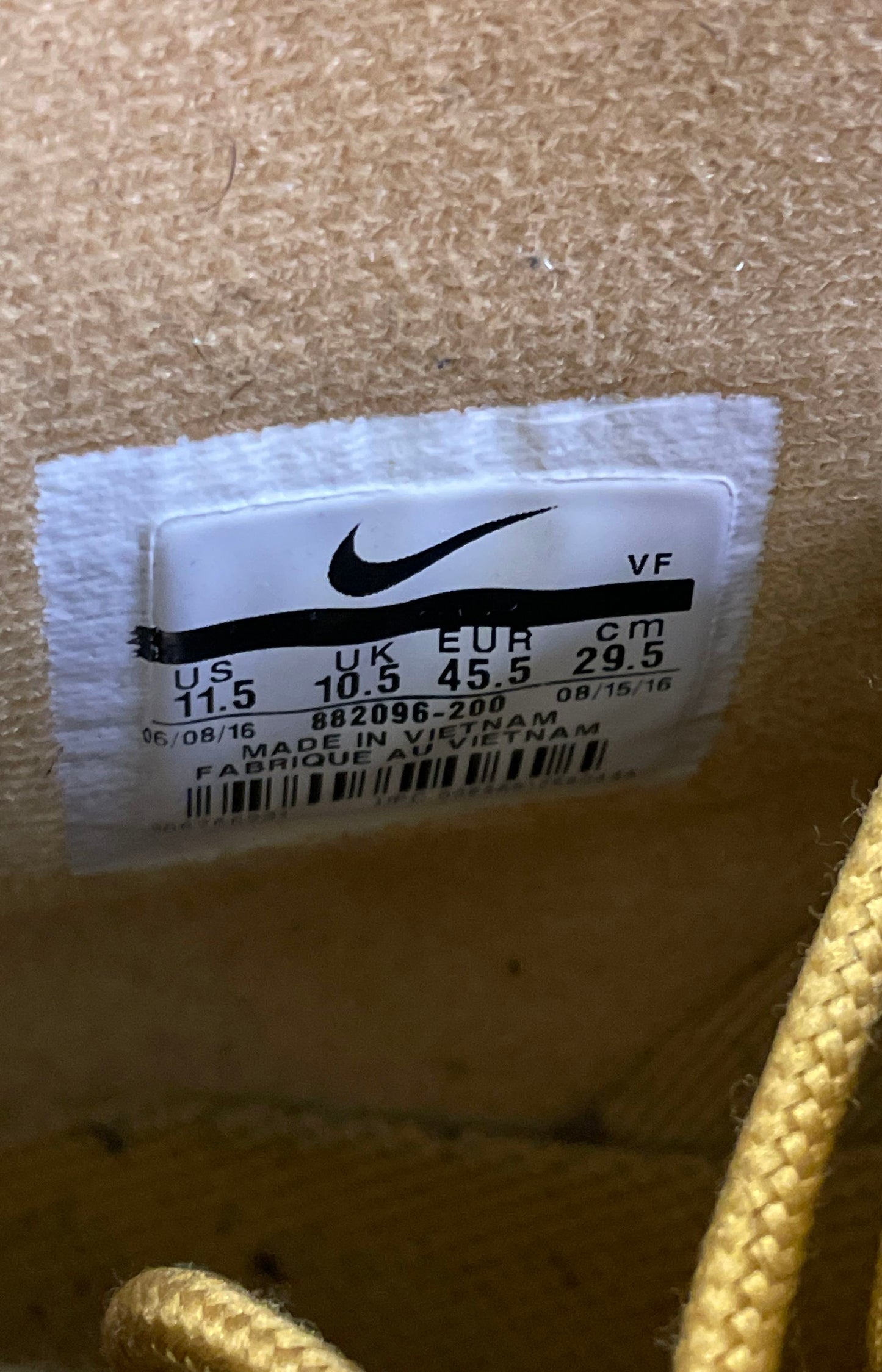 Nike Air Force 1 High 07 LV8 Wheat Flax Tan Gum Sole Sneakers Mens Size 11.5