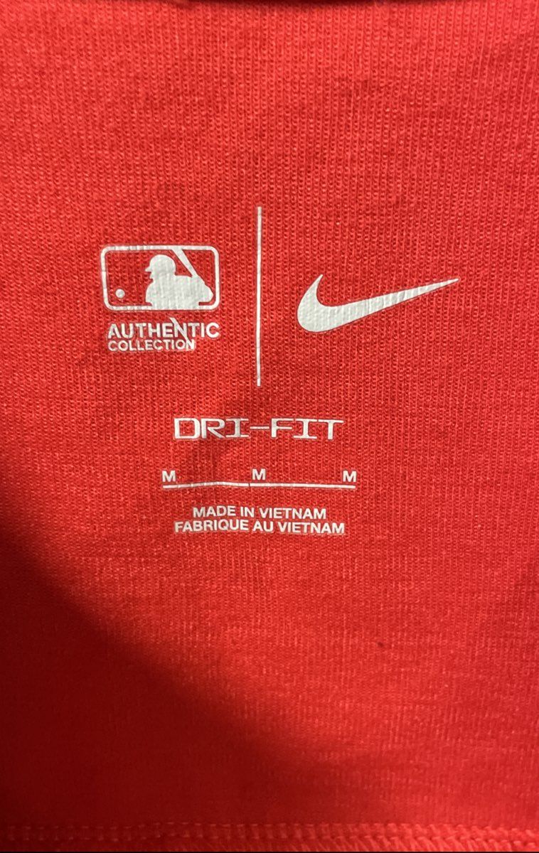 Nike Men's Washington Nationals Red Dri-Fit 1/4 Zip Pullover Sz M