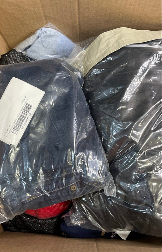 Bulk Lot 20Lb Assorted Brands Men's Women's Clothing Reseller Mix Variety