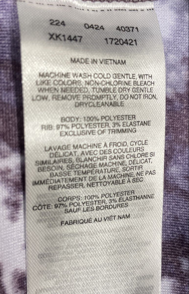 Columbia Women's Glacial IV Half Zip Fleece Purple Tie Dye Pullover Sz XXL