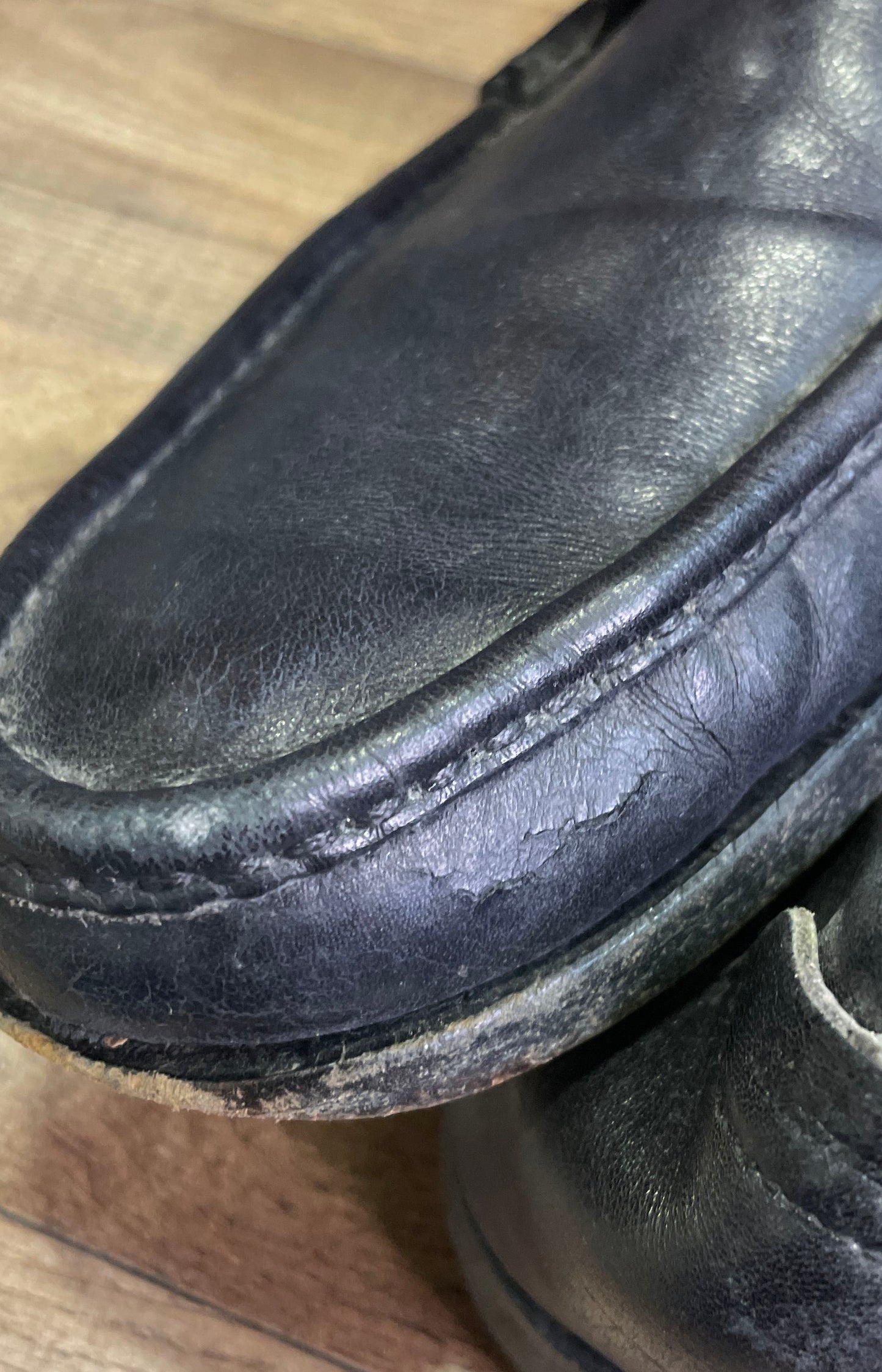 Salvatore Ferragamo Gancini Bit Black Leather Loafers Size 9 D