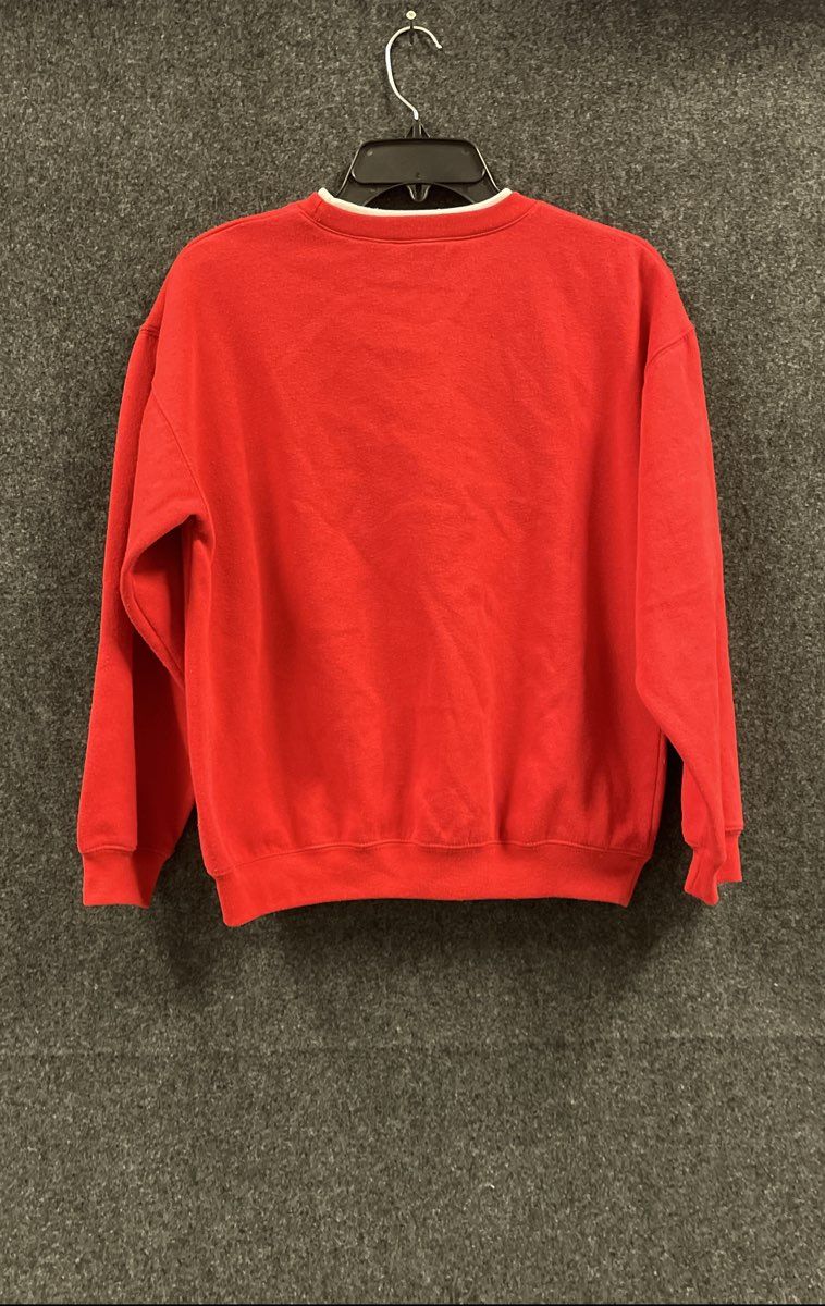 Vintage 90s Bolo Spirit Women's Red Pullover Sweatshirt Tulip Embroidered Sz M
