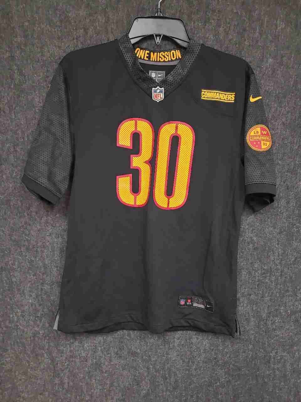 Nike Washington Commanders Austin Ekeler #30 Black Alternate NFL Jersey Sz L