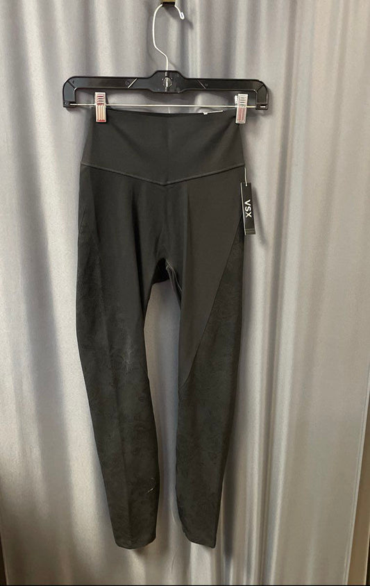 VSX Victoria's Secret Women's Black Roseflex Lace Leggings Sz M 25" Inseam NWT
