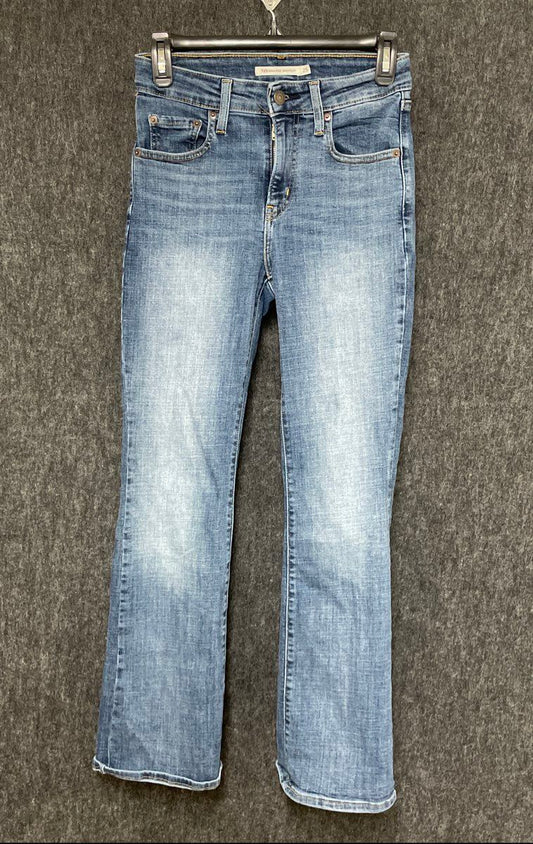 Levi's Women's 725 High Rise Bootcut Jeans Blue Stretch Denim Sz 25x30
