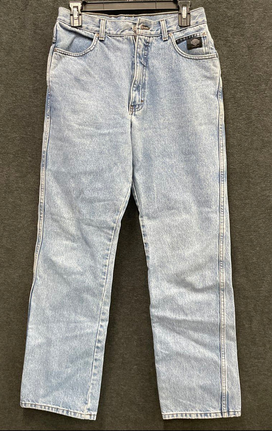 Vintage 90s Harley-Davidson Women's Blue Bootcut Jeans High Rise USA Sz 10L