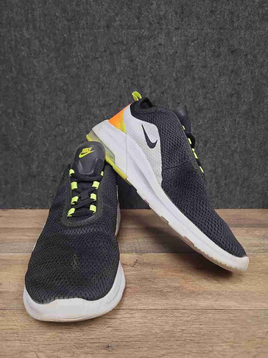 Nike Air Max Motion 2 Black Volt Total Orange Running Shoes Men's Size 13