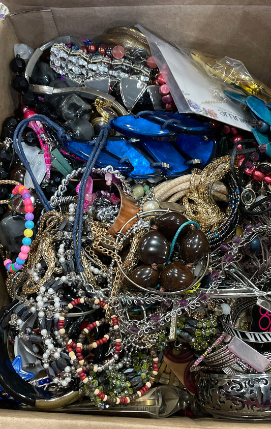 25.1 lb Lot of Assorted Costume Jewelry