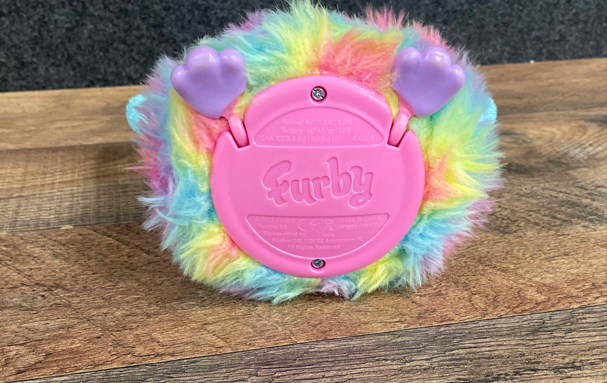 Hasbro Furby Rainbow Interactive Plush Toy 2023 Version Purple Feet