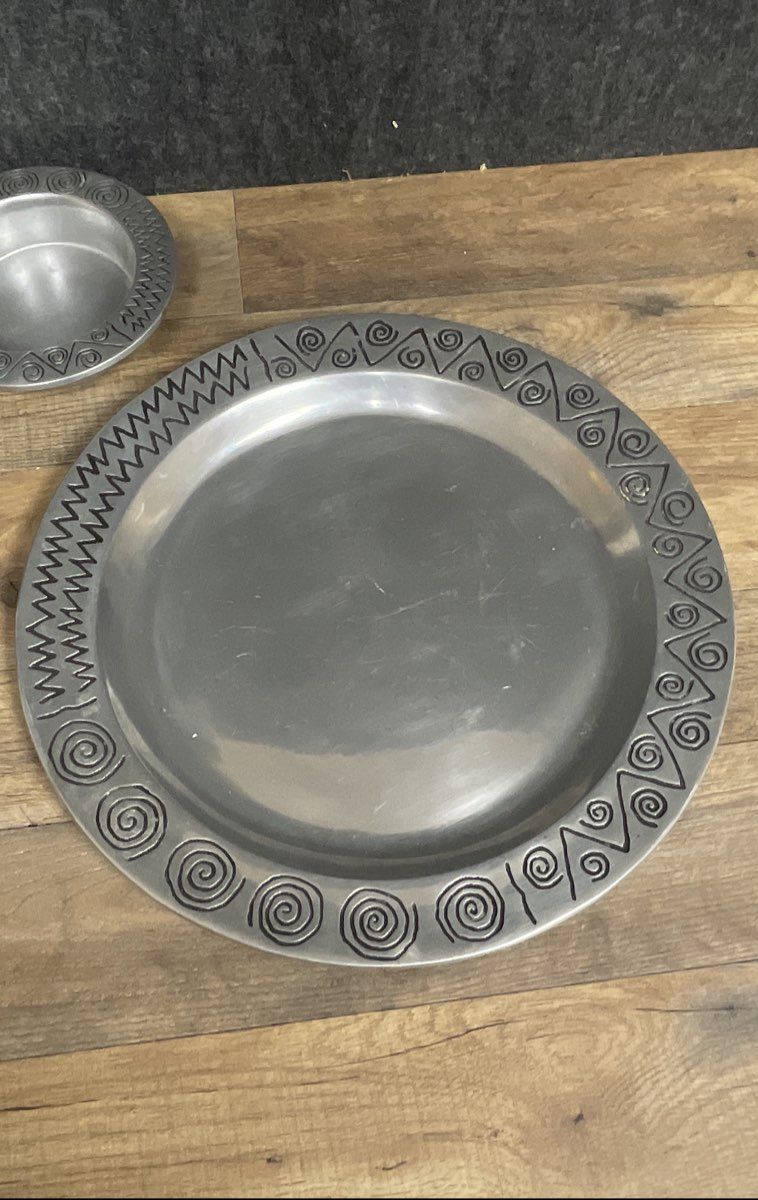 Wilton Reggae Pattern Armetale Holloware Lot