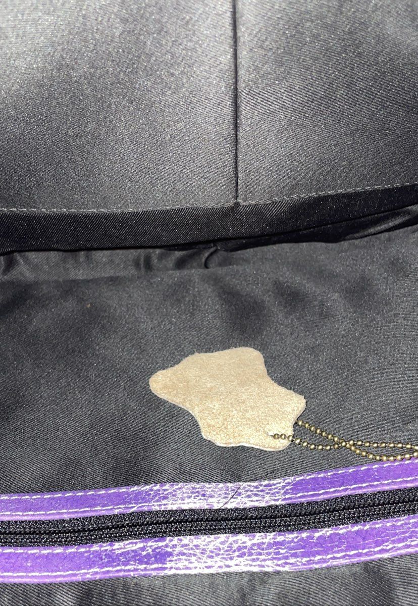 Vintage Purple Hand Painted Leather Floral Geometric Hobo Shoulder Bag