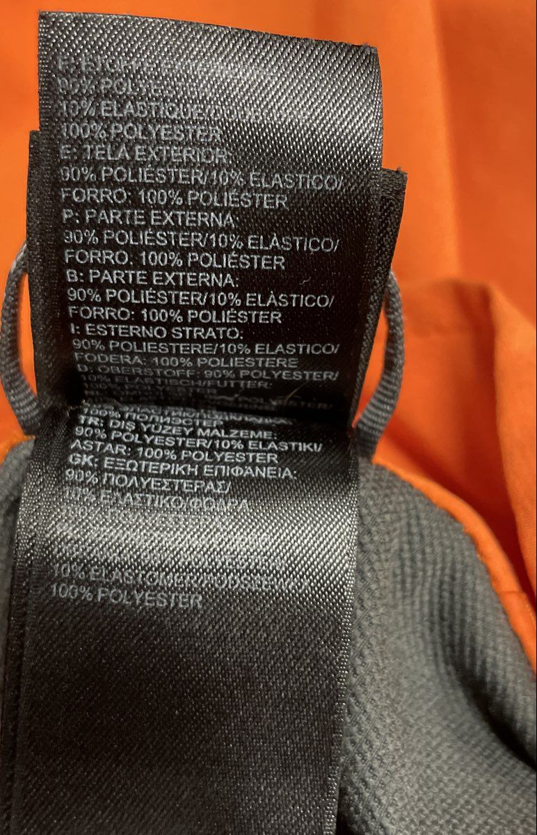 The North Face Men's Apex Bionic Softshell Jacket Orange Gray Full Zip Sz M