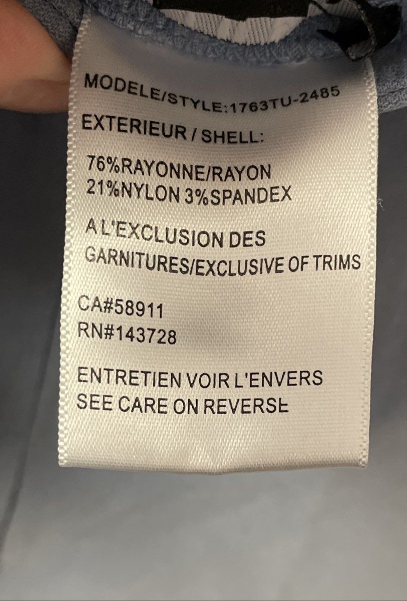 Tribal Women's Flatten It Pull-On Ankle Pants Stretch Light Blue Sz 12P