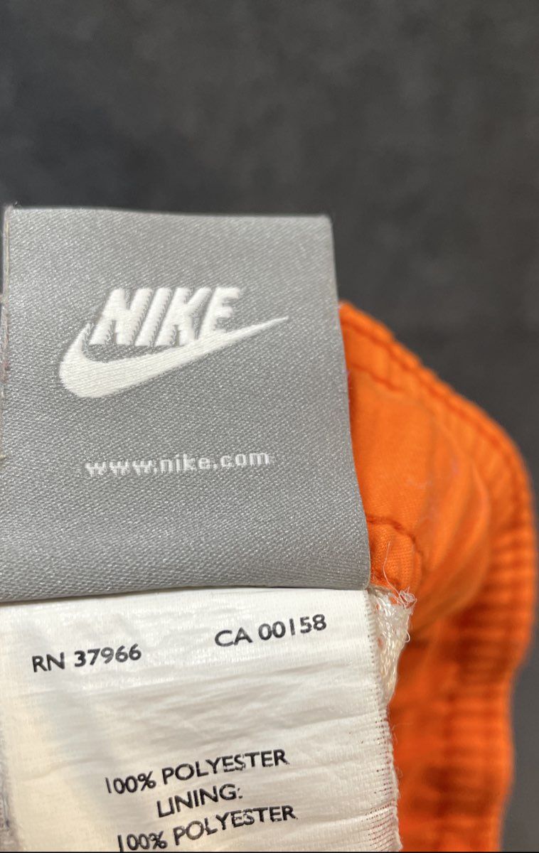 Nike Men's Orange Swim Trunks Mesh Lined Embroidered Logo Shorts Size XXL