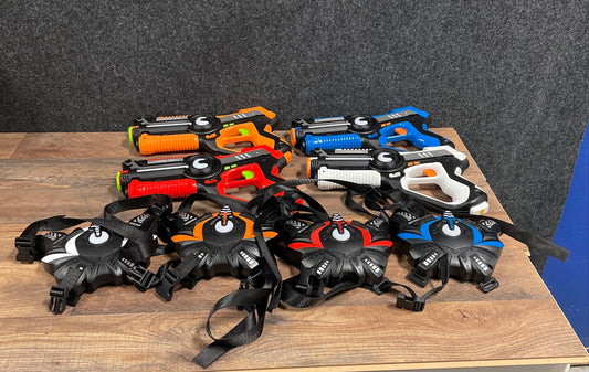 KidPal Infrared Laser Tag Toy Gun & Vest Set 4-Player Pack