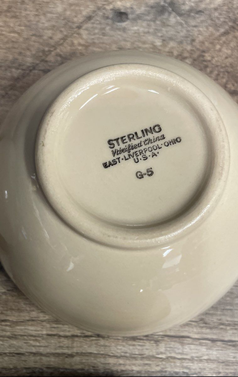 Lot Of 6 Sterling Verified China Dishes