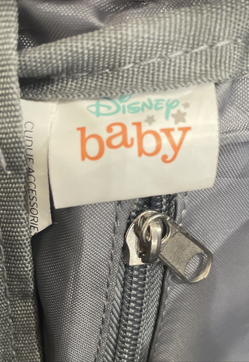 Disney Baby Grey Minnie Mouse Pattern Diaper Bag Backpack Multi-Pocket Travel