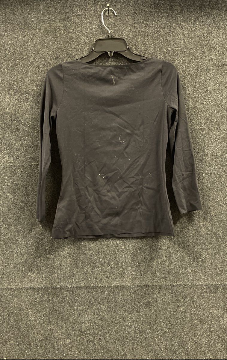 Nike Women's Yoga Dri-FIT 3/4 Sleeve Black Shirt Sz S
