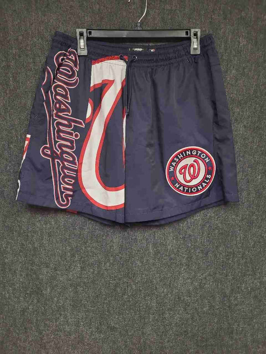 Pro Standard Men's MLB Washington Nationals Navy Luxury Athletic Shorts Sz L