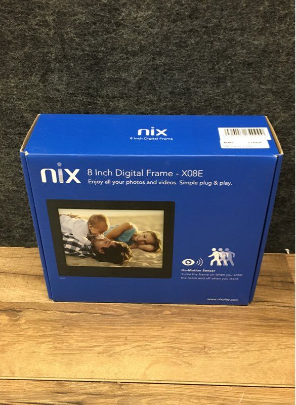 Nix X08E 8" Digital Photo Frame 800x600 SVGA Display Hu-Motion Sensor