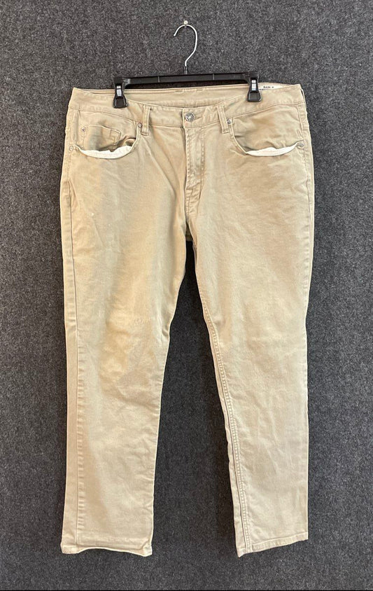 Buffalo David Bitton Men's SAM-X Jeans Tan Slim Straight Stretch Sz 36x30