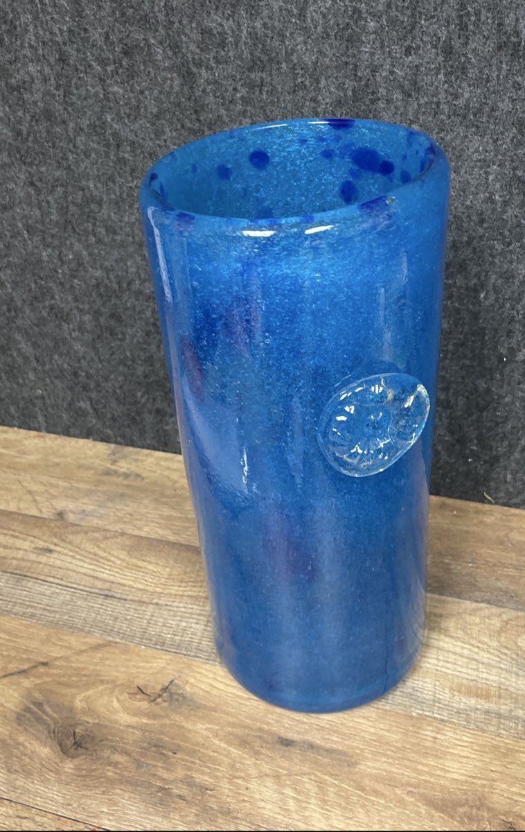 Hand Blown Art Glass Vase